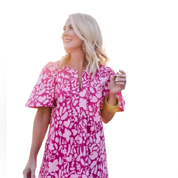 NWT Gibson Look Crochet Trimmed Cabana Dress - Picture 2 of 13